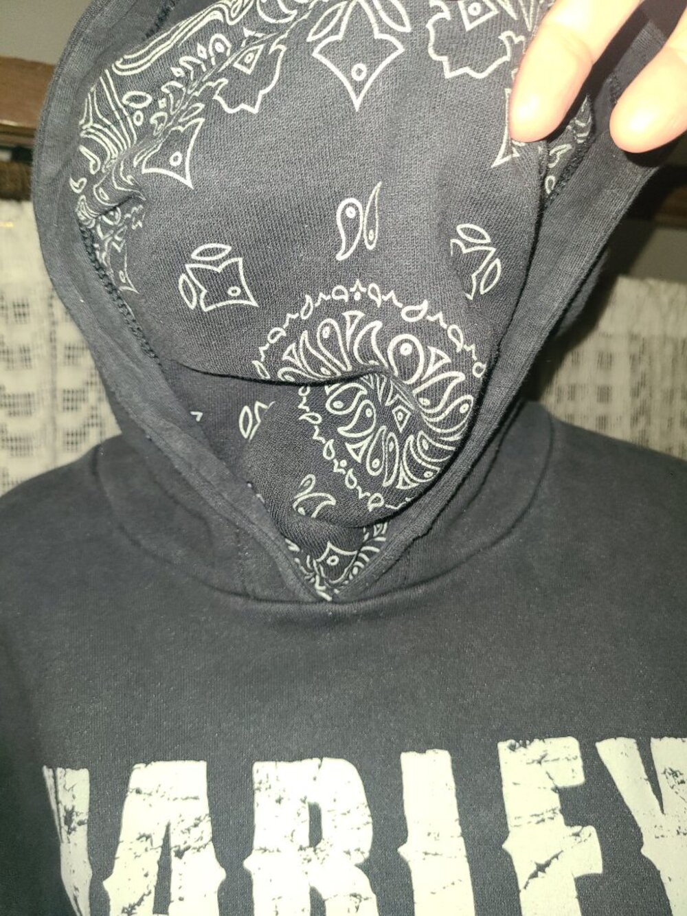 Harley-Davidson Men's SZ M Pullover Hoodie with Built-In Face Mask Scottsdale HD - Picture 2 of 11